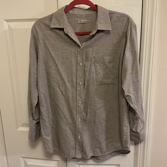 Everlane Cotton Button Down Size 4 - Picture 1 of 5